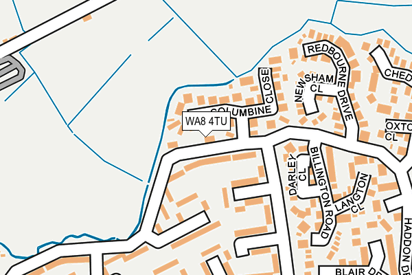 WA8 4TU map - OS OpenMap – Local (Ordnance Survey) WA8 4TU map - OS OpenMap – Local (Ordnance Survey)