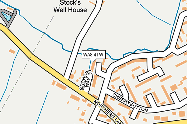 WA8 4TW map - OS OpenMap – Local (Ordnance Survey) WA8 4TW map - OS OpenMap – Local (Ordnance Survey)