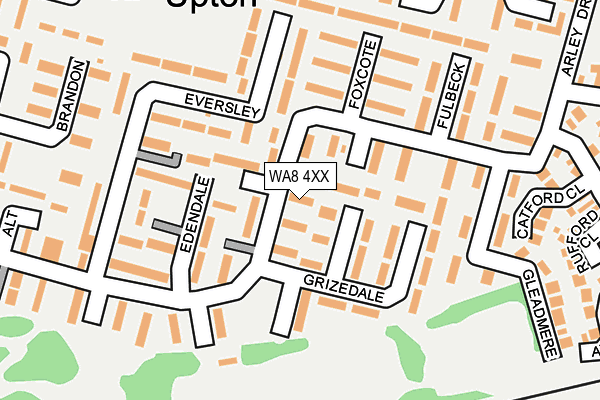 WA8 4XX map - OS OpenMap – Local (Ordnance Survey) WA8 4XX map - OS OpenMap – Local (Ordnance Survey)