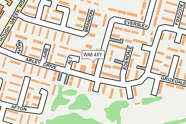 WA8 4XY map - OS OpenMap – Local (Ordnance Survey) WA8 4XY map - OS OpenMap – Local (Ordnance Survey)