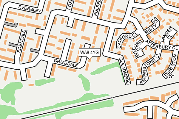 WA8 4YG map - OS OpenMap – Local (Ordnance Survey) WA8 4YG map - OS OpenMap – Local (Ordnance Survey)