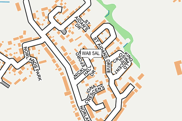 WA8 5AL map - OS OpenMap – Local (Ordnance Survey) WA8 5AL map - OS OpenMap – Local (Ordnance Survey)