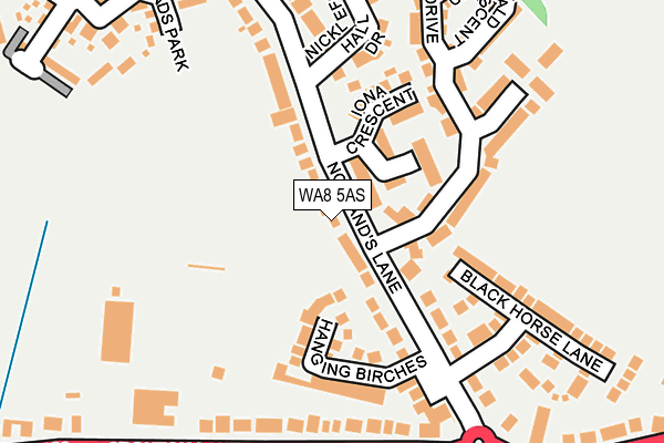 WA8 5AS map - OS OpenMap – Local (Ordnance Survey) WA8 5AS map - OS OpenMap – Local (Ordnance Survey)