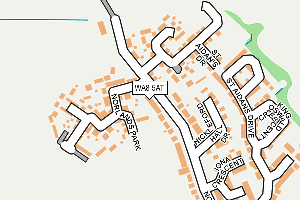 WA8 5AT map - OS OpenMap – Local (Ordnance Survey) WA8 5AT map - OS OpenMap – Local (Ordnance Survey)