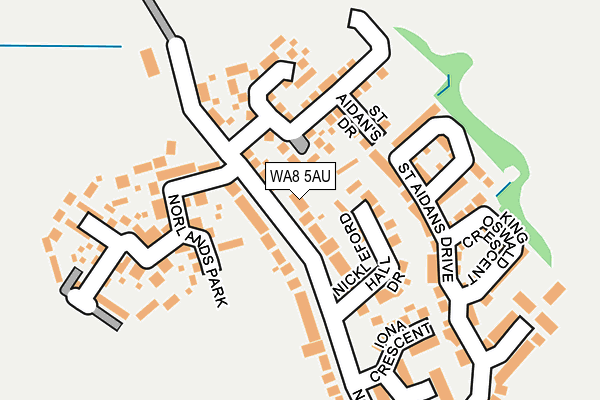WA8 5AU map - OS OpenMap – Local (Ordnance Survey) WA8 5AU map - OS OpenMap – Local (Ordnance Survey)