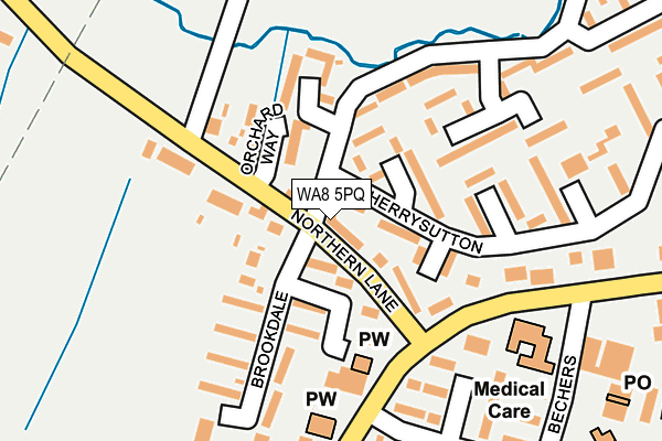 WA8 5PQ map - OS OpenMap – Local (Ordnance Survey) WA8 5PQ map - OS OpenMap – Local (Ordnance Survey)