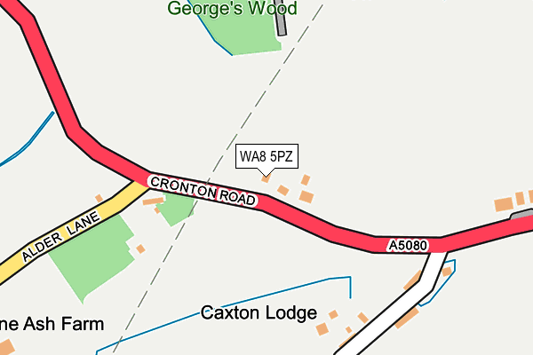 WA8 5PZ map - OS OpenMap – Local (Ordnance Survey) WA8 5PZ map - OS OpenMap – Local (Ordnance Survey)