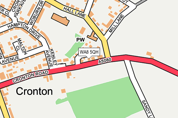 WA8 5QH map - OS OpenMap – Local (Ordnance Survey) WA8 5QH map - OS OpenMap – Local (Ordnance Survey)