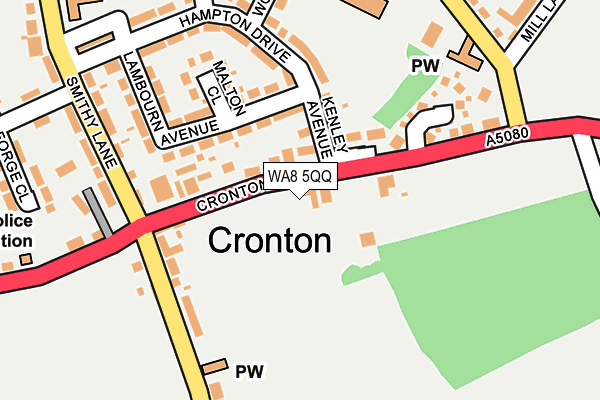 WA8 5QQ map - OS OpenMap – Local (Ordnance Survey) WA8 5QQ map - OS OpenMap – Local (Ordnance Survey)