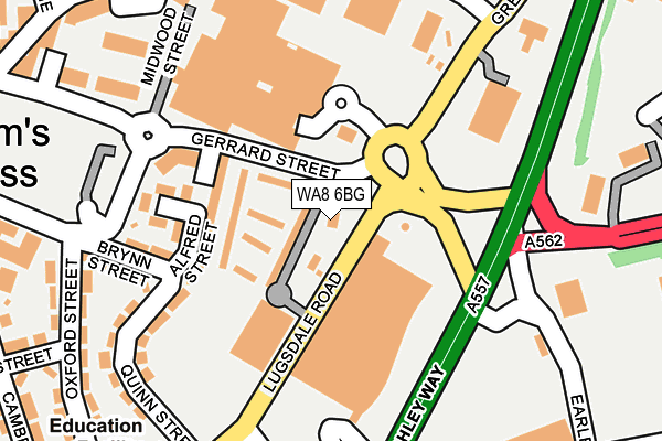 WA8 6BG map - OS OpenMap – Local (Ordnance Survey) WA8 6BG map - OS OpenMap – Local (Ordnance Survey)