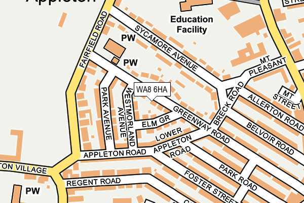 WA8 6HA map - OS OpenMap – Local (Ordnance Survey) WA8 6HA map - OS OpenMap – Local (Ordnance Survey)