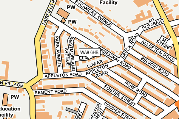 WA8 6HB map - OS OpenMap – Local (Ordnance Survey) WA8 6HB map - OS OpenMap – Local (Ordnance Survey)
