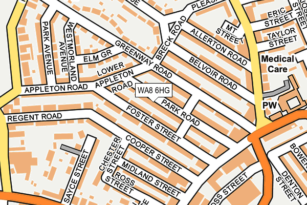 WA8 6HG map - OS OpenMap – Local (Ordnance Survey) WA8 6HG map - OS OpenMap – Local (Ordnance Survey)