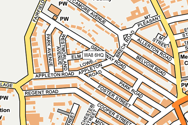 WA8 6HQ map - OS OpenMap – Local (Ordnance Survey) WA8 6HQ map - OS OpenMap – Local (Ordnance Survey)