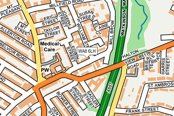 WA8 6LH map - OS OpenMap – Local (Ordnance Survey) WA8 6LH map - OS OpenMap – Local (Ordnance Survey)