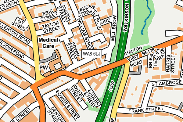 WA8 6LJ map - OS OpenMap – Local (Ordnance Survey) WA8 6LJ map - OS OpenMap – Local (Ordnance Survey)