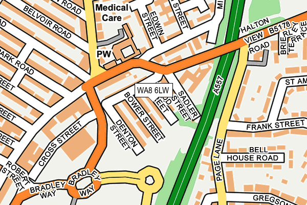 WA8 6LW map - OS OpenMap – Local (Ordnance Survey) WA8 6LW map - OS OpenMap – Local (Ordnance Survey)