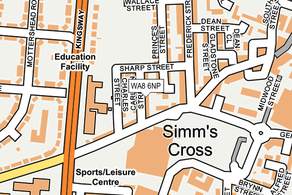WA8 6NP map - OS OpenMap – Local (Ordnance Survey) WA8 6NP map - OS OpenMap – Local (Ordnance Survey)