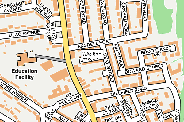 WA8 6RH map - OS OpenMap – Local (Ordnance Survey) WA8 6RH map - OS OpenMap – Local (Ordnance Survey)