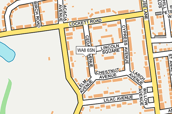 WA8 6SN map - OS OpenMap – Local (Ordnance Survey) WA8 6SN map - OS OpenMap – Local (Ordnance Survey)