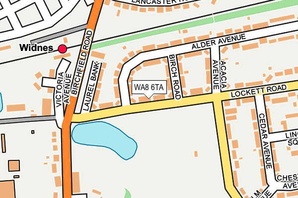 WA8 6TA map - OS OpenMap – Local (Ordnance Survey) WA8 6TA map - OS OpenMap – Local (Ordnance Survey)