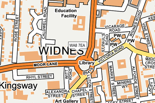 WA8 7EA map - OS OpenMap – Local (Ordnance Survey) WA8 7EA map - OS OpenMap – Local (Ordnance Survey)
