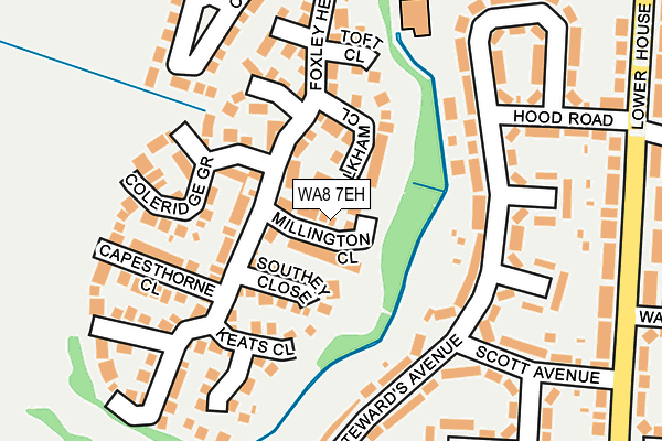 WA8 7EH map - OS OpenMap – Local (Ordnance Survey) WA8 7EH map - OS OpenMap – Local (Ordnance Survey)