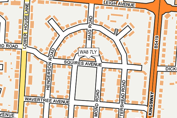 WA8 7LY map - OS OpenMap – Local (Ordnance Survey) WA8 7LY map - OS OpenMap – Local (Ordnance Survey)