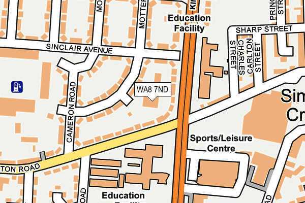 WA8 7ND map - OS OpenMap – Local (Ordnance Survey) WA8 7ND map - OS OpenMap – Local (Ordnance Survey)