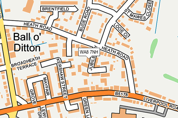 WA8 7NH map - OS OpenMap – Local (Ordnance Survey) WA8 7NH map - OS OpenMap – Local (Ordnance Survey)