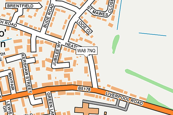 WA8 7NQ map - OS OpenMap – Local (Ordnance Survey) WA8 7NQ map - OS OpenMap – Local (Ordnance Survey)