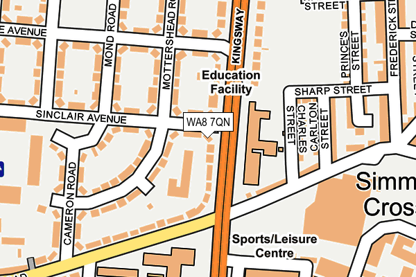 WA8 7QN map - OS OpenMap – Local (Ordnance Survey) WA8 7QN map - OS OpenMap – Local (Ordnance Survey)