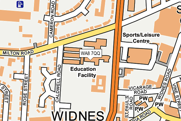 WA8 7QQ map - OS OpenMap – Local (Ordnance Survey) WA8 7QQ map - OS OpenMap – Local (Ordnance Survey)