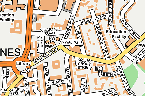 WA8 7QT map - OS OpenMap – Local (Ordnance Survey) WA8 7QT map - OS OpenMap – Local (Ordnance Survey)