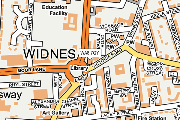 WA8 7QY map - OS OpenMap – Local (Ordnance Survey) WA8 7QY map - OS OpenMap – Local (Ordnance Survey)