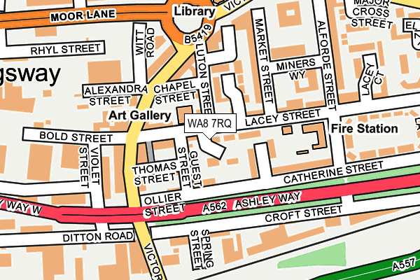 WA8 7RQ map - OS OpenMap – Local (Ordnance Survey) WA8 7RQ map - OS OpenMap – Local (Ordnance Survey)