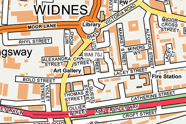 WA8 7SJ map - OS OpenMap – Local (Ordnance Survey) WA8 7SJ map - OS OpenMap – Local (Ordnance Survey)