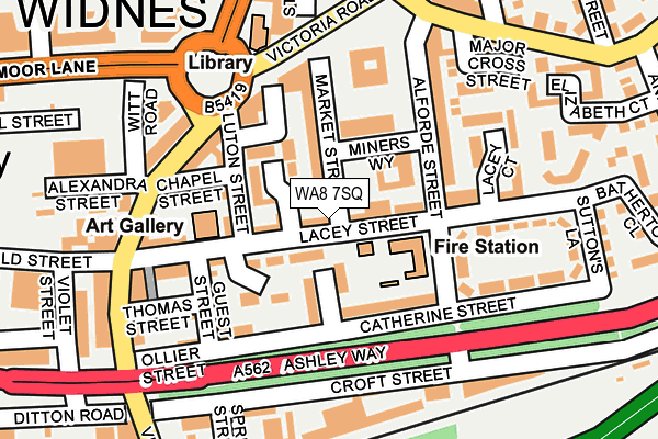 WA8 7SQ map - OS OpenMap – Local (Ordnance Survey) WA8 7SQ map - OS OpenMap – Local (Ordnance Survey)