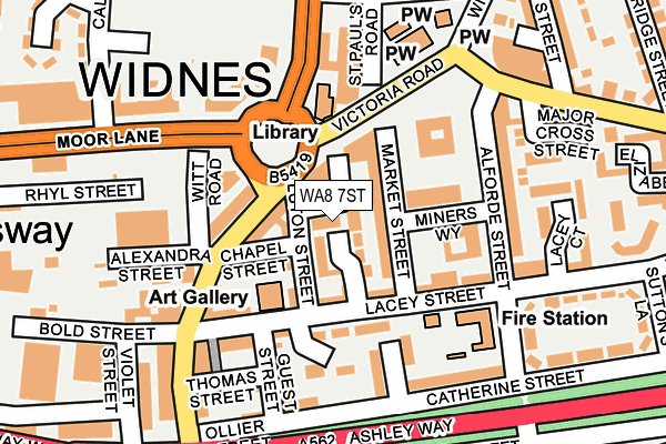 WA8 7ST map - OS OpenMap – Local (Ordnance Survey) WA8 7ST map - OS OpenMap – Local (Ordnance Survey)