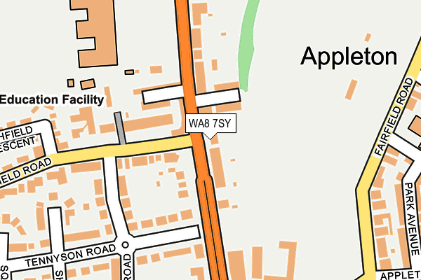WA8 7SY map - OS OpenMap – Local (Ordnance Survey) WA8 7SY map - OS OpenMap – Local (Ordnance Survey)