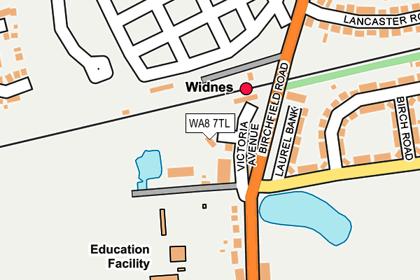 WA8 7TL map - OS OpenMap – Local (Ordnance Survey) WA8 7TL map - OS OpenMap – Local (Ordnance Survey)