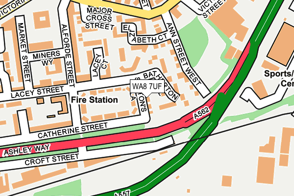 WA8 7UF map - OS OpenMap – Local (Ordnance Survey) WA8 7UF map - OS OpenMap – Local (Ordnance Survey)