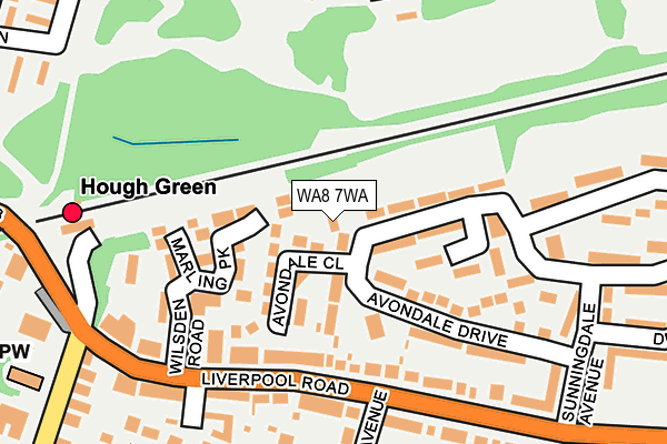 WA8 7WA map - OS OpenMap – Local (Ordnance Survey) WA8 7WA map - OS OpenMap – Local (Ordnance Survey)
