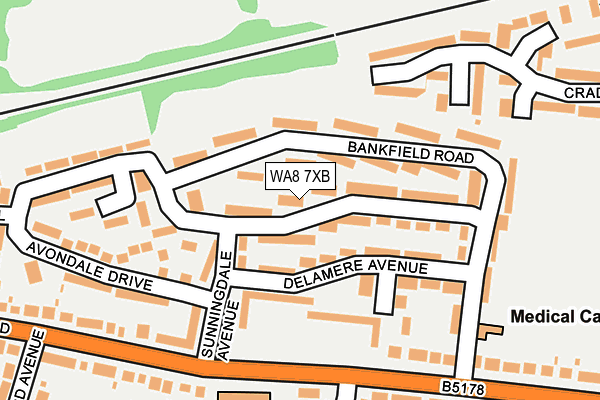 WA8 7XB map - OS OpenMap – Local (Ordnance Survey) WA8 7XB map - OS OpenMap – Local (Ordnance Survey)