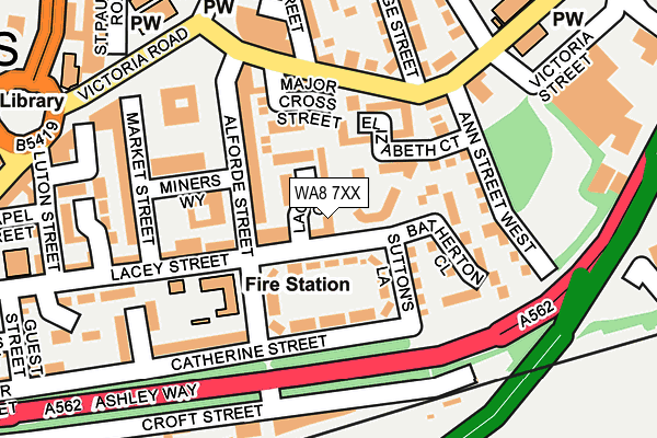 WA8 7XX map - OS OpenMap – Local (Ordnance Survey) WA8 7XX map - OS OpenMap – Local (Ordnance Survey)