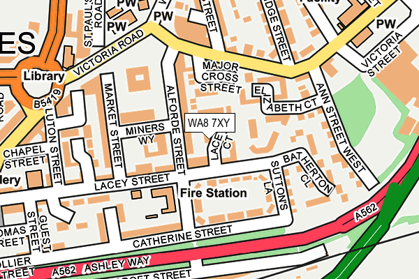 WA8 7XY map - OS OpenMap – Local (Ordnance Survey) WA8 7XY map - OS OpenMap – Local (Ordnance Survey)