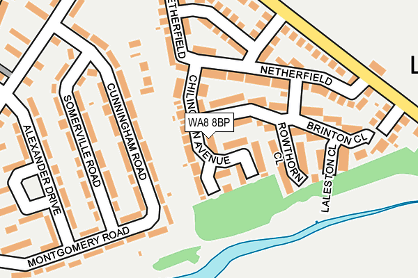 WA8 8BP map - OS OpenMap – Local (Ordnance Survey) WA8 8BP map - OS OpenMap – Local (Ordnance Survey)