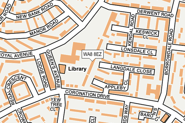 WA8 8EZ map - OS OpenMap – Local (Ordnance Survey) WA8 8EZ map - OS OpenMap – Local (Ordnance Survey)