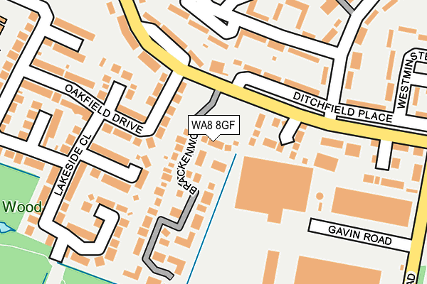 WA8 8GF map - OS OpenMap – Local (Ordnance Survey) WA8 8GF map - OS OpenMap – Local (Ordnance Survey)