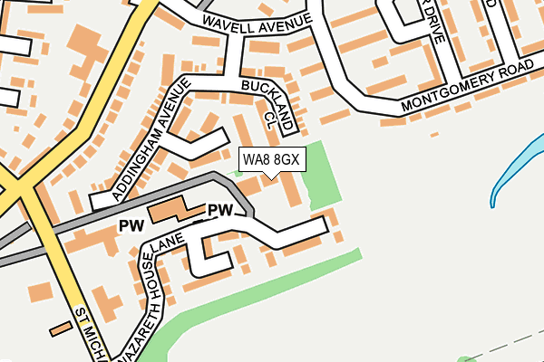 WA8 8GX map - OS OpenMap – Local (Ordnance Survey) WA8 8GX map - OS OpenMap – Local (Ordnance Survey)
